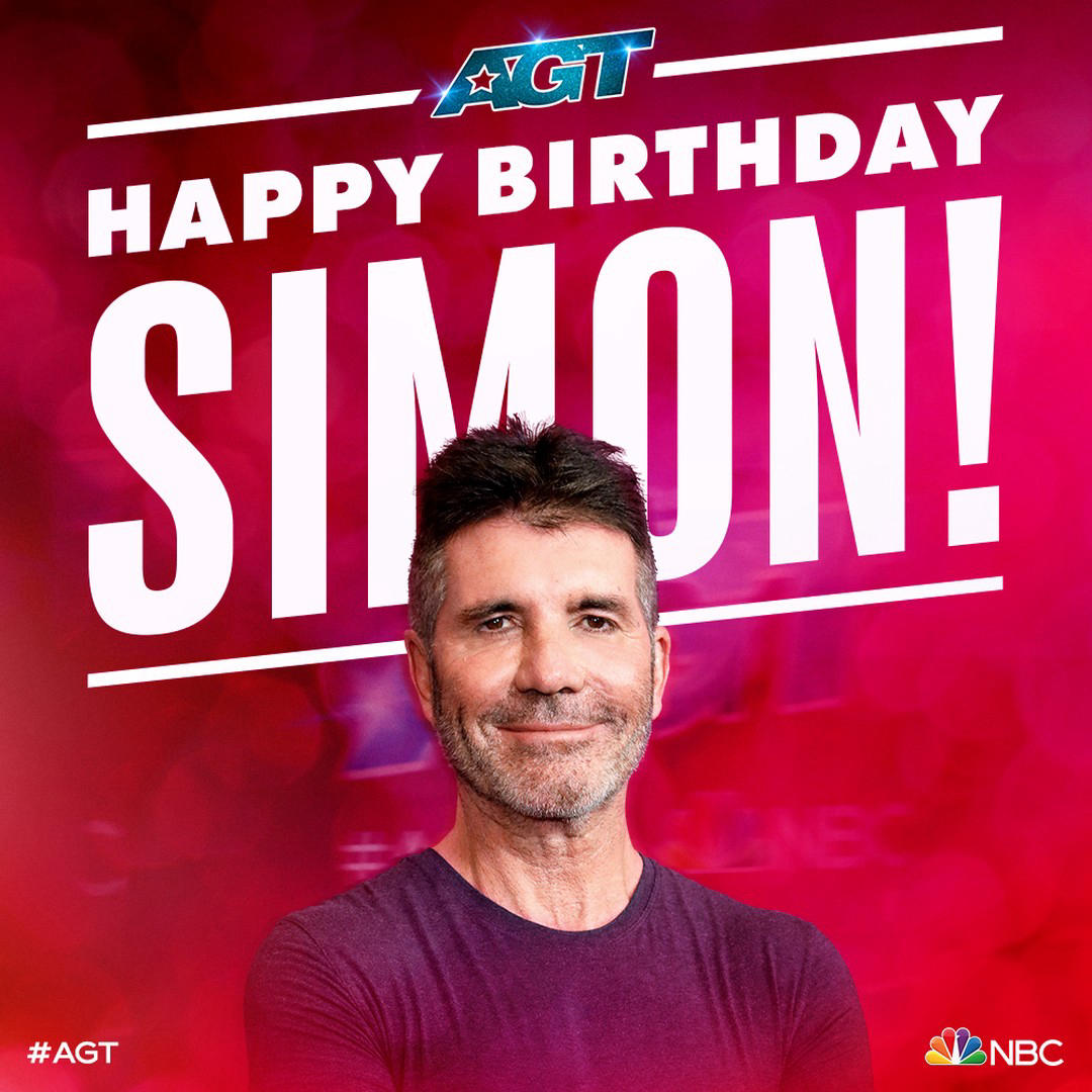 image  1 America's Got Talent - AGT - Wishing the happiest of birthdays to #simoncowell