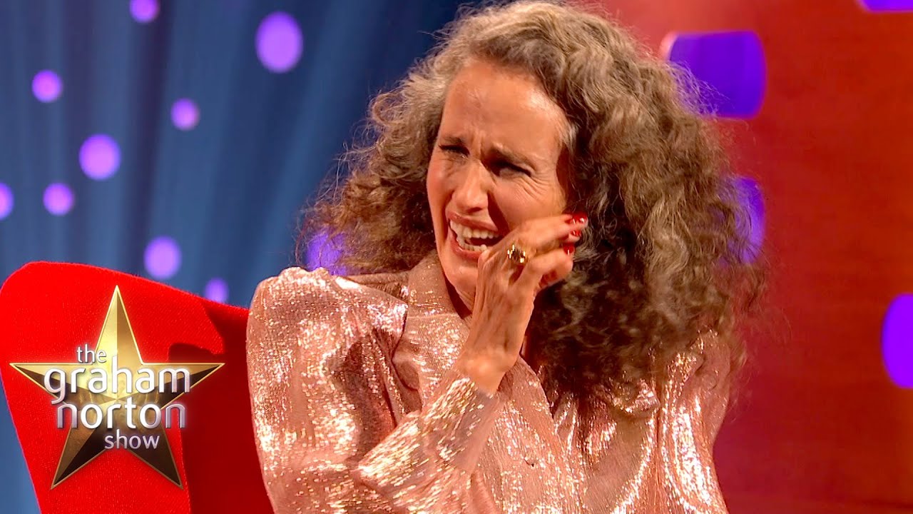 image 0 Andie Macdowell's Completely Innocent Bareback Story : The Graham Norton Show
