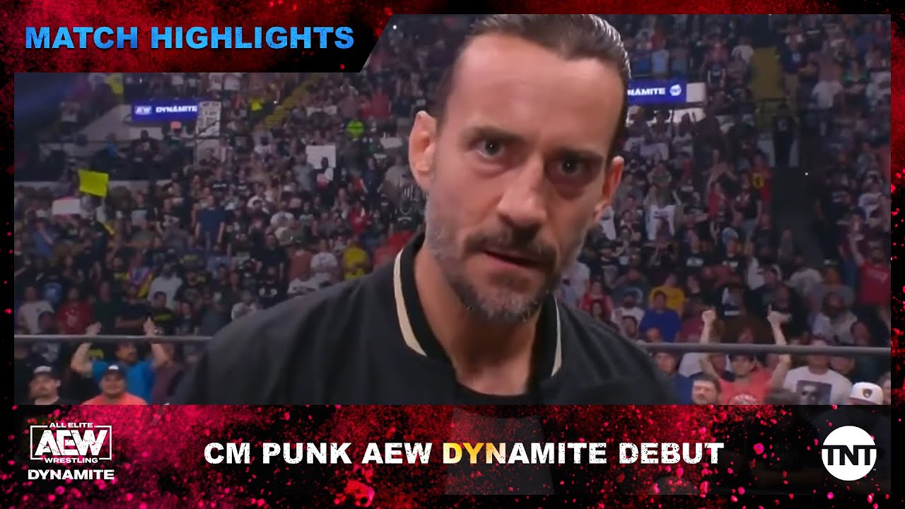 image 0 Cm Punk Makes His First #aewdynamite Appearance