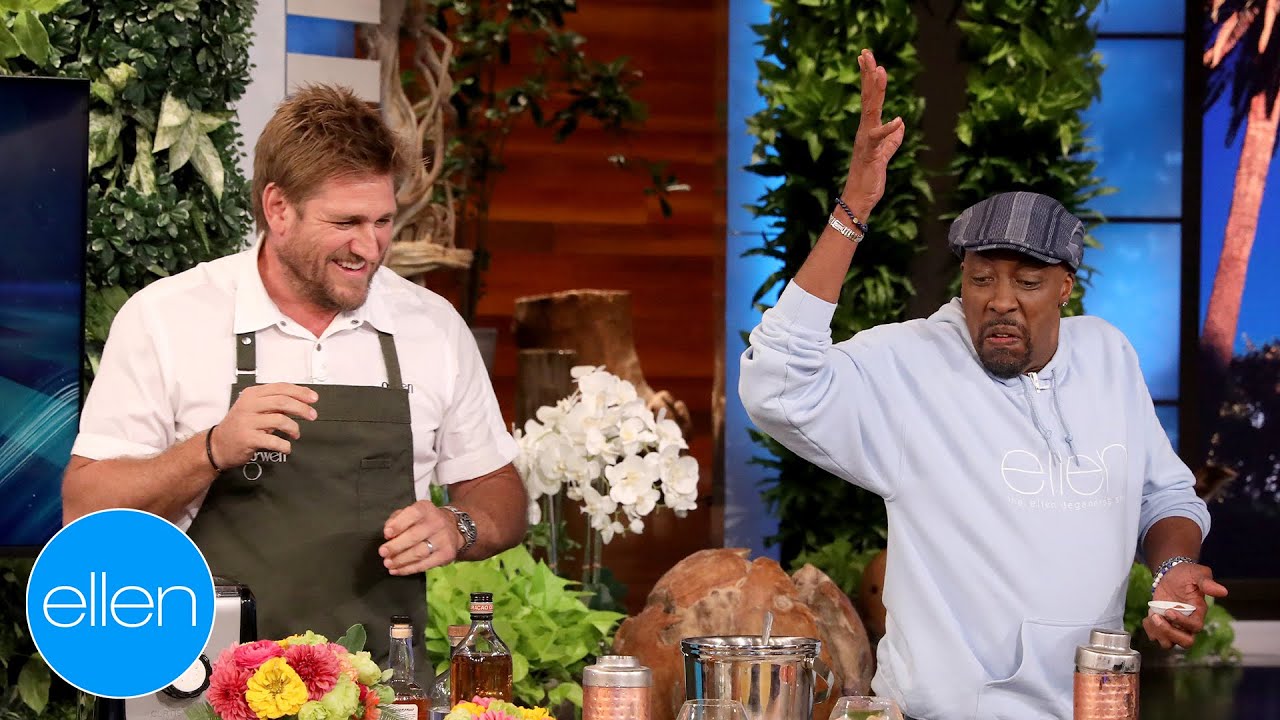 image 0 Curtis Stone Lights Up A Cocktail With Guest Host Arsenio Hall