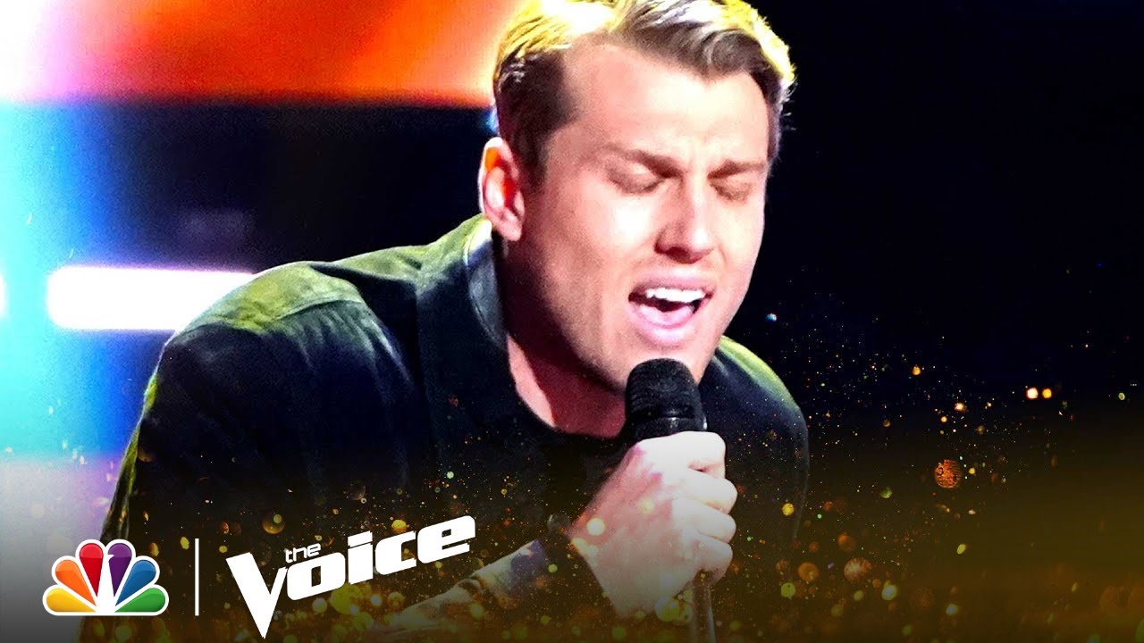 Jared Brasher Goes Country On Brett Eldredge's drunk On Your Love : The Voice Blind Auditions 2021