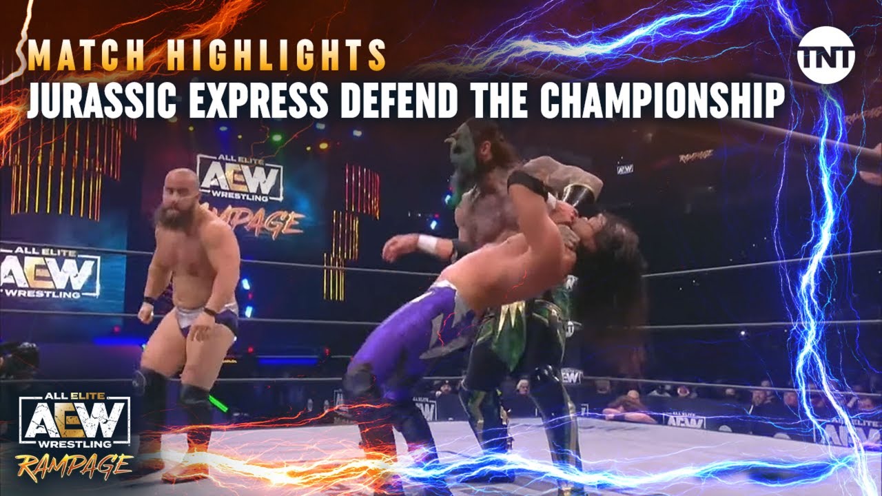 Jurassic Express Defend The Aew World Tag Team Championship For The First Time