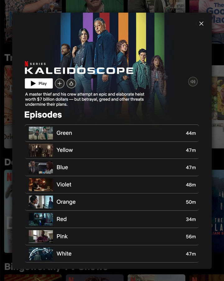 Netflix US - this is my kaleidoscope episode order, hbu