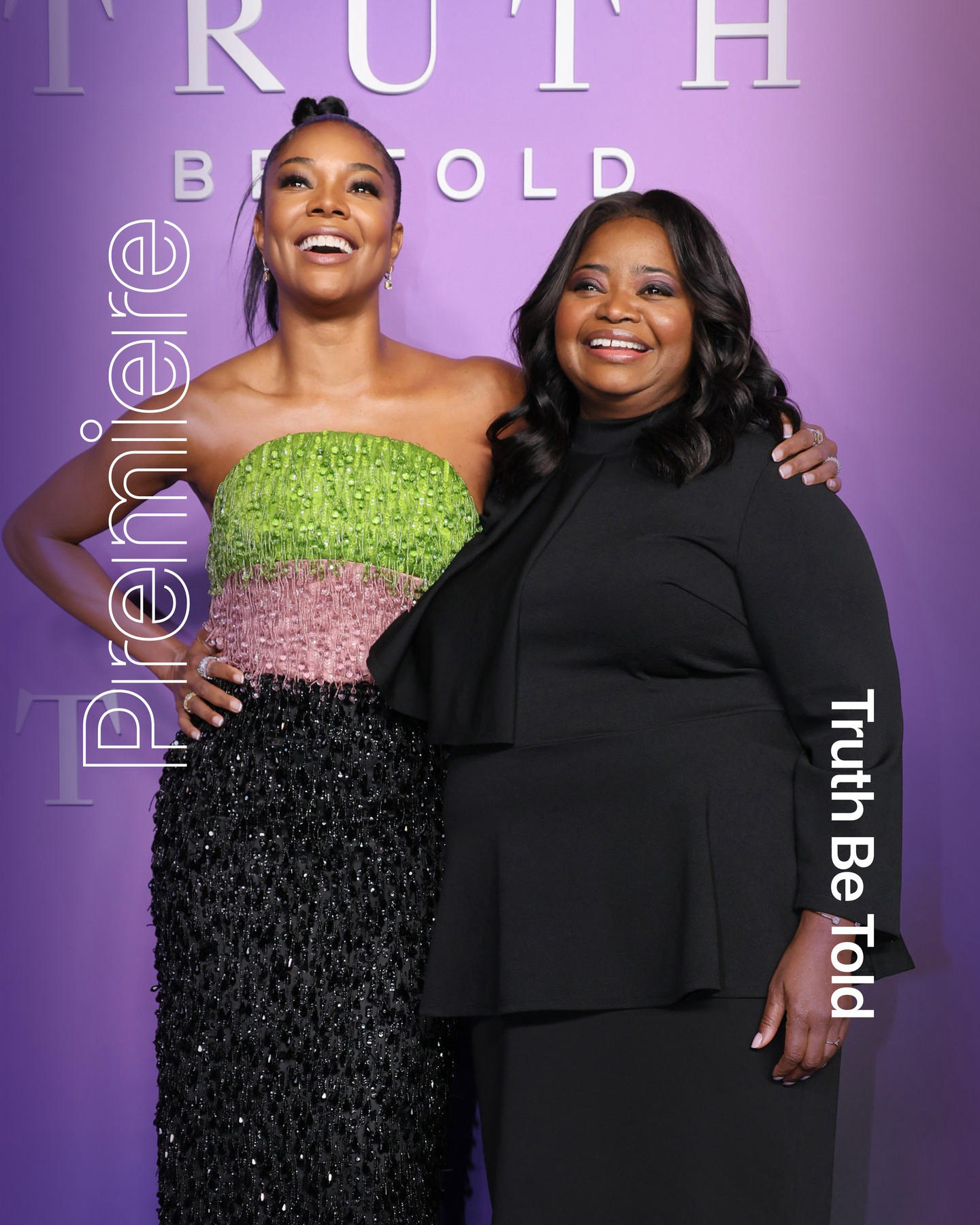 #octaviaspencer, #gabunion, and the rest of the #TruthBeTold family gathered to celebrate the premie