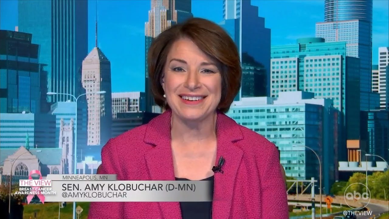 image 0 Sen. Amy Klobuchar Opens Up About Breast Cancer Battle : The View