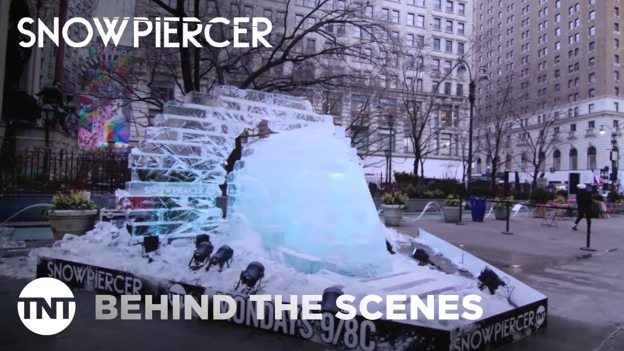 image 0 Snowpiercer: Ice Sculpture In Nyc Herald Square - Behind The Scenes : Tnt